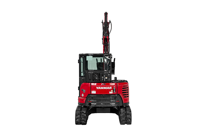 Mini Excavator ViO55-6A back view